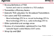 ADBS Workshop: Review of Transmitter Total Cost of Ownership